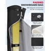 image:imageKEMIMOTO Ski Bag 360 Fully Padded Ski Bag Fit Skis Up to 7874 inches 200cm Waterresistant and Durable Perfect for Road Trips and Air Travel TransportWhite