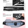 image:imageKEMIMOTO Ski Bag 360 Fully Padded Ski Bag Fit Skis Up to 7874 inches 200cm Waterresistant and Durable Perfect for Road Trips and Air Travel TransportWhite