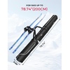 image:imageKEMIMOTO Ski Bag 360 Fully Padded Ski Bag Fit Skis Up to 7874 inches 200cm Waterresistant and Durable Perfect for Road Trips and Air Travel TransportWhite
