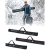 image:imageKEMIMOTO Ski Bag 360 Fully Padded Ski Bag Fit Skis Up to 7874 inches 200cm Waterresistant and Durable Perfect for Road Trips and Air Travel TransportWhite