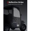 image:imageKEMIMOTO Soft Cab Enclosure Laminated Fabric TearResistant UTV Parts Compatible with Hisun Sector 400Coleman UT400Massimo MSU400 Side Window Accessories Water amp Windproof Fit for Side Mirrors