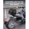 image:imageKEMIMOTO Tail Bag 1822L Expandable Sissy bar Compatible with CanAm Ryker 900600SportRally Edition 1680D OxfordPU Leather Waterproof6 Adjustable StrapsLuggage Seat Travel Rear Rack Bag