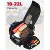 image:imageKEMIMOTO Tail Bag 1822L Expandable Sissy bar Compatible with CanAm Ryker 900600SportRally Edition 1680D OxfordPU Leather Waterproof6 Adjustable StrapsLuggage Seat Travel Rear Rack Bag