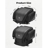 image:imageKEMIMOTO Tail Bag 1822L Expandable Sissy bar Compatible with CanAm Ryker 900600SportRally Edition 1680D OxfordPU Leather Waterproof6 Adjustable StrapsLuggage Seat Travel Rear Rack Bag
