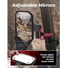 image:imageKEMIMOTO UTV Side Mirrors 2026 New Spring Back Feature ProFit Mirrors No Need to Adjust After Fold Compatible with Polaris Ranger General CanAm Defender Maverick Trail CFMOTO UFORCE