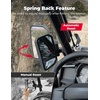 image:imageKEMIMOTO UTV Side Mirrors Spring Back Feature Mirrors Easy Adjust After Fold Compatible with Polaris General 1000 XP 10004 1000 XP 4 1000 20162026 Mounted on ROPS bar for UTV