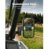 image:imageKEMIMOTO UTV Side Mirrors Spring Back Feature Mirrors Easy Adjust After Fold Compatible with Polaris General 1000 XP 10004 1000 XP 4 1000 20162026 Mounted on ROPS bar for UTV