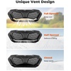 image:imageKEMIMOTO Vented Windshield Compatible with Kawasaki Mule SX SE XC LE 2017 Scratch Resistant 14 Thick Polycarbonate Hard Coated UTV Front Windscreen