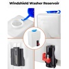 image:imageKemimoto UTV Windshield Washer Pump Kit with 12V Windshield Wiper Motor Kit Compatible with Polaris RZR Ranger General Can Am X3 Defender Commander Golf Cart