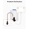 image:imageKemimoto UTV Windshield Washer Pump Kit with 12V Windshield Wiper Motor Kit Compatible with Polaris RZR Ranger General Can Am X3 Defender Commander Golf Cart