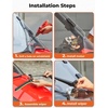image:imageKemimoto UTV Windshield Washer Pump Kit with 12V Windshield Wiper Motor Kit Compatible with Polaris RZR Ranger General Can Am X3 Defender Commander Golf Cart
