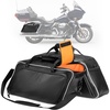 image:imageKEMIMOTO Motorcycle Saddlebag Liners 1 Pair 30L15Lx2 PU Leather Hard Saddle Bag Inserts Compatible with Touring Street Glide Road Glide Road King