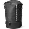 image:imageKEMIMOTO Motorcycle Sissy Bar Backrest Bag Upgraded Version 37L Expandable Capacity PU Leather Motorcycle Tail Bag with Rain Cover Luggage with Helmet Net amp Shoulder Strap Black