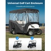 image:imageKEMIMOTO 2 Passenger Golf Cart Enclosure 600D 2 Seat Golf Cart Rain Cover  Universal Waterproof Weather Enclosure with Clear TPU Windshield Compatible with EZGO Club Car4 Seats for 8688L