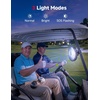 image:imageKEMIMOTO 8Inch Magnetic Golf Cart Fan with Reinforced Metal Ball Joint  3 Light Modes amp 6Speed Magnetic Fan for Golf Cart Forklift Compatible with EZGO RXV Club Car1 Pack2