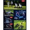 image:imageKEMIMOTO ApexAI Electric Golf Caddy that Follows You 492 FT Remote Control Power Assist Mode Dual 240W Motor 36Hole Battery IPX5 Compact Folding wUSBC Drink amp Umbrella Holder