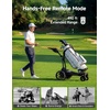 image:imageKEMIMOTO ApexR Electric Golf Cart with Power Assist Mode 492FT Remote Control Dual 240W Motor 36 Hole Battery IPX5 Water Resistant Compact Folding Golf Caddy w USBC Drink amp Umbrella Holder