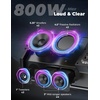 image:imageKEMIMOTO Midnight 90 Golf Cart Stereo System 800W Max Power AllinOne Sound System Waterproof Sound Bar with Subwoofer BT 53 Outdoor Golf Speakers with RGB Lights Compatible with Club Car EZGO