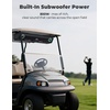 image:imageKEMIMOTO Midnight 90 Golf Cart Stereo System 800W Max Power AllinOne Sound System Waterproof Sound Bar with Subwoofer BT 53 Outdoor Golf Speakers with RGB Lights Compatible with Club Car EZGO