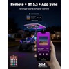 image:imageKEMIMOTO Midnight 90 Golf Cart Stereo System 800W Max Power AllinOne Sound System Waterproof Sound Bar with Subwoofer BT 53 Outdoor Golf Speakers with RGB Lights Compatible with Club Car EZGO