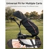 image:imageKEMIMOTO Portable Golf Bag Rain Cover Universal Golf Bag Cover with Hood  Lightweight Foldable Cover with Reflective Zipper amp Adjustable Buckle Fit for Golf Push Cart Waterresistant 210D Oxford