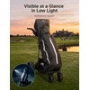 image:imageKEMIMOTO Portable Golf Bag Rain Cover Universal Golf Bag Cover with Hood  Lightweight Foldable Cover with Reflective Zipper amp Adjustable Buckle Fit for Golf Push Cart Waterresistant 210D Oxford