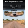 image:imageKEMIMOTO Upgraded Magnetic Rear View Mirror for Golf CartsForklifts amp UTVs  WideAngle Convex Lens NoDrill Mount Compatible With Metal Roofs amp Cross Bars 360 Adjustable AntiShake Swivel Joint