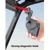 image:imageKEMIMOTO Upgraded Magnetic Rear View Mirror for Golf CartsForklifts amp UTVs  WideAngle Convex Lens NoDrill Mount Compatible With Metal Roofs amp Cross Bars 360 Adjustable AntiShake Swivel Joint