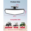 image:imageKEMIMOTO Upgraded Magnetic Rear View Mirror for Golf CartsForklifts amp UTVs  WideAngle Convex Lens NoDrill Mount Compatible With Metal Roofs amp Cross Bars 360 Adjustable AntiShake Swivel Joint
