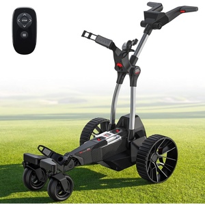 image:imageKEMIMOTO ApexR Electric Golf Cart with Power Assist Mode 492FT Remote Control Dual 240W Motor 36 Hole Battery IPX5 Water Resistant Compact Folding Golf Caddy w USBC Drink amp Umbrella Holder