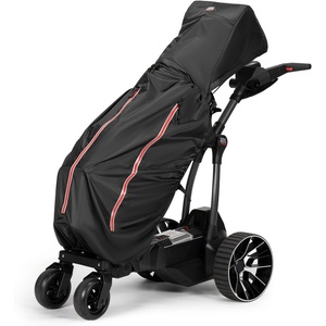 image:imageKEMIMOTO Portable Golf Bag Rain Cover Universal Golf Bag Cover with Hood  Lightweight Foldable Cover with Reflective Zipper amp Adjustable Buckle Fit for Golf Push Cart Waterresistant 210D Oxford