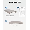 image:imageKEMIMOTO Bimini Top Replacement for Pontoon Boats 4 Bow 600D Marine Grade Waterproof Canvas Boat Canopy Sun Shade with Storage Net and Light Hole Easy Install No FrameGray