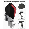 image:imageKEMIMOTO Outboard Motor Cover 600D Heavy Duty Waterproof for Mercury Outboard Engine Cover Compatible with Mercury 250HP300HP200300 PRO XS  4STR V8 46L 20172023Black  Red