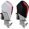 image:imageKEMIMOTO Outboard Motor Cover 600D Heavy Duty Waterproof for Mercury Outboard Engine Cover Compatible with Mercury 250HP300HP200300 PRO XS  4STR V8 46L 20172023Black  Red