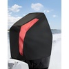 image:imageKEMIMOTO Outboard Motor Cover 600D Heavy Duty Waterproof for Mercury Outboard Engine Cover Compatible with Mercury 250HP300HP200300 PRO XS  4STR V8 46L 20172023Black  Red
