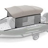 image:imageKEMIMOTO Bimini Top Replacement for Pontoon Boats with Detachable Mesh Sidewalls and Zippered Sleeves 600D Marine Grade Waterproof Canvas Easy Install No Frame Blue 9196 WGray