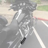 image:imageISSYAUTO Motorcycle Floorboards Passenger Floorboards Foot Pegs Mount Bracket Kits for Touring Models Road King Street Glide 19932024 Footboards Chrome