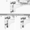 image:imageISSYAUTO Motorcycle Floorboards Passenger Floorboards Foot Pegs Mount Bracket Kits for Touring Models Road King Street Glide 19932024 Footboards Chrome