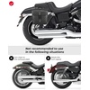 image:imageISSYAUTO Motorcycle Saddle Bags 2 Pack PU Leather Universal Saddlebags 16 Liter Capacity for Shadow Boulevard Sportster Softail Dyna
