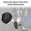 image:imageISSYAUTO Passenger Floorboards with Mount Bracket Kits for Road Glide Street Glide Road King Electra Glide 19932023 Black Footboards