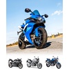 image:imageIssyzone Motorcycle Mirrors Rearview Side Integrated Turn Signal Mirror Compatible with 20062015 GSXR 600 750 Mirrors GSXR1000 K5 K6 K7 K8 K9 20052008 sv650 sv650s 20032008 sv1000s sv1000 20032007