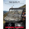image:imageKEMIMOTO 3IN1 Flip Windshield Compatible with CFMOTO UFORCE U10 ProPro XL 2025 Upgraded Handle Windshield with PreInstalled Rubber Strips AntiScratch Front Window Accessories