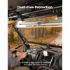 image:imageKEMIMOTO 3IN1 Flip Windshield Compatible with CFMOTO UFORCE U10 ProPro XL 2025 Upgraded Handle Windshield with PreInstalled Rubber Strips AntiScratch Front Window Accessories