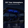 image:imageKEMIMOTO 65 LED Speaker Rings Compatible with UTV SUV Marine RV  RGB Car Speaker Ring Lights Music Sync Dreamcolor Interior Lighting for 65 inch Speakers 4 Pack