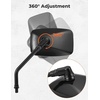 image:imageKEMIMOTO ATV Mirrors 8MM10MM Motorcycle Side Mirrors for 78 Handlebar  Side Rearview Mirrors Compatible with ATV Motorcycle Dirt Bike Scooter Snowmobile 54 x 35 Viewing Area BlackBlack