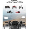 image:imageKEMIMOTO ATV Mirrors 8MM10MM Motorcycle Side Mirrors for 78 Handlebar  Side Rearview Mirrors Compatible with ATV Motorcycle Dirt Bike Scooter Snowmobile 54 x 35 Viewing Area BlackSilver