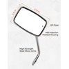 image:imageKEMIMOTO ATV Mirrors 8MM10MM Motorcycle Side Mirrors for 78 Handlebar  Side Rearview Mirrors Compatible with ATV Motorcycle Dirt Bike Scooter Snowmobile 54 x 35 Viewing Area BlackSilver