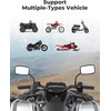 image:imageKEMIMOTO ATV Mirrors 8MM10MM Motorcycle Side Mirrors for 78 Handlebar  Side Rearview Mirrors Compatible with ATV Motorcycle Dirt Bike Scooter Snowmobile 54 x 35 Viewing Area BlackBlack