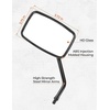 image:imageKEMIMOTO ATV Mirrors 8MM10MM Motorcycle Side Mirrors for 78 Handlebar  Side Rearview Mirrors Compatible with ATV Motorcycle Dirt Bike Scooter Snowmobile 54 x 35 Viewing Area BlackBlack
