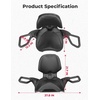 image:imageKEMIMOTO ATV Passenger Seat with Security Armrest ATV Rear Seat Compatible with 20152024 Can Am Outlander Max 400 450 500 570 650 700 800 800R 850 1000 Complete Seat Kit Replacement OEM 715002373